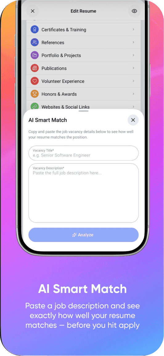CV Doc: AI Resume screenshot 4