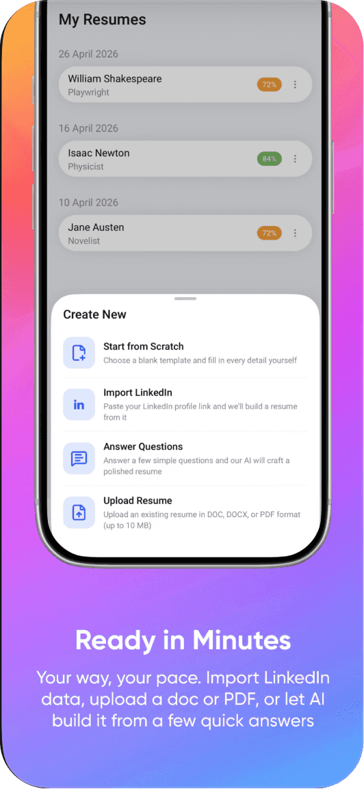 CV Doc: AI Resume screenshot 2