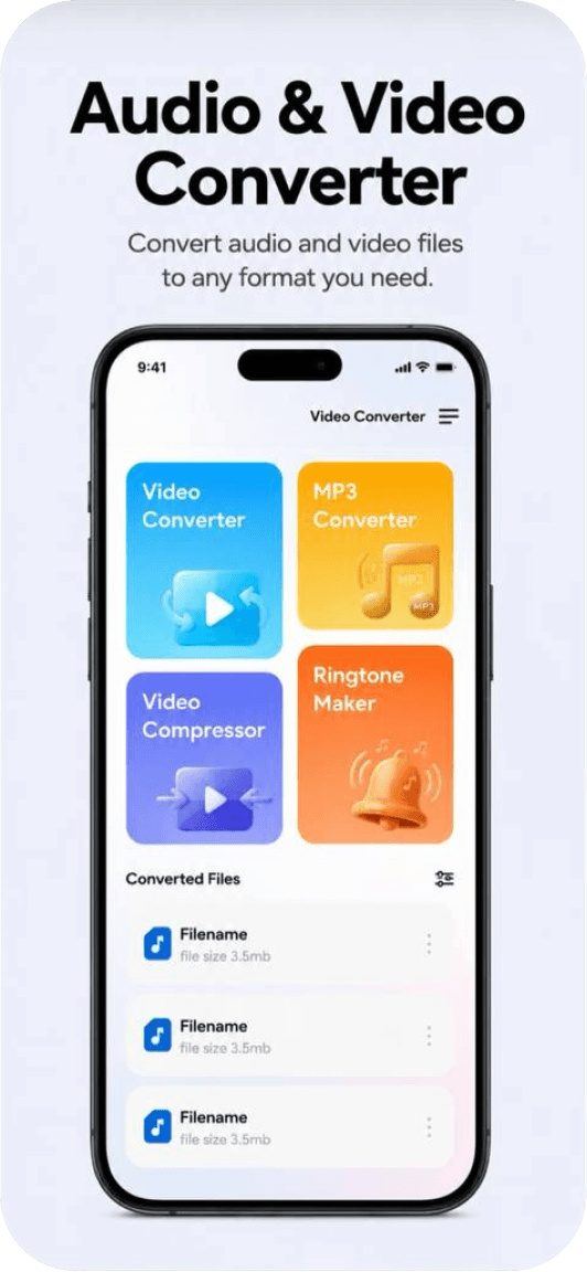 Video Converter to MP3, MP4, Any screenshot 1
