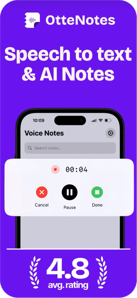 OtteNotes AI screenshot 1